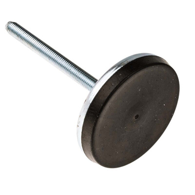 RS PRO M10 Rubber Adjustable Foot, 1000kg Static Load Capacity 10° Tilt Angle