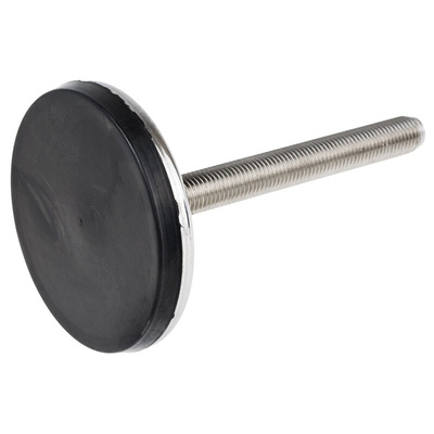 RS PRO M16 Rubber Adjustable Foot, 1500kg Static Load Capacity 10° Tilt Angle