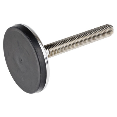 RS PRO M20 Rubber Adjustable Foot, 3000kg Static Load Capacity 10° Tilt Angle