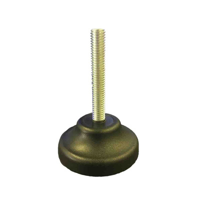 RS PRO M10 40mm Dia. Polyamide Adjustable Foot, 500kg Static Load Capacity