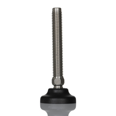 RS PRO M12 Stainless Steel Adjustable Foot, 1000kg Static Load Capacity 30° Tilt Angle