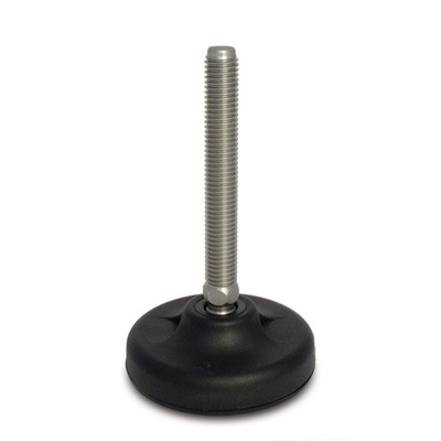 RS PRO M24 103mm Dia. Polyamide Adjustable Foot, 2500kg Static Load Capacity 30° Tilt Angle