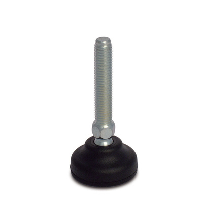 RS PRO M8 40mm Dia. Polyamide Adjustable Foot, 1000kg Static Load Capacity 30° Tilt Angle
