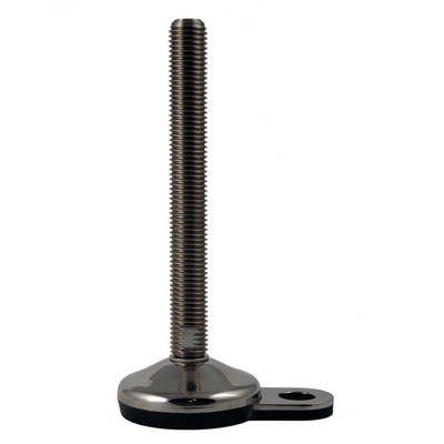 RS PRO M24 100mm Dia. Rubber Adjustable Foot, 1500kg Static Load Capacity 10° Tilt Angle