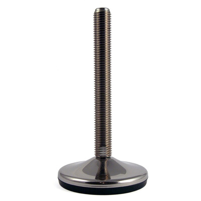 RS PRO M24 100mm Dia. Rubber Adjustable Foot, 1500kg Static Load Capacity 10° Tilt Angle
