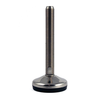 RS PRO M16 60mm Dia. Rubber Adjustable Foot, 700kg Static Load Capacity 10° Tilt Angle