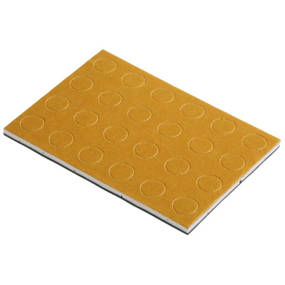 RS PRO Circular Polymer Non Slip Pad, 8mm diameter x 3mm height
