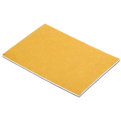 RS PRO Circular Polymer Non Slip Pad, 16mm diameter x 3mm height