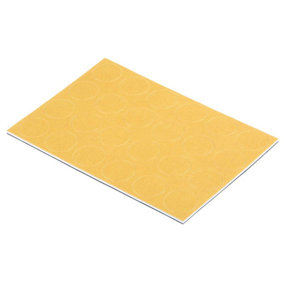 RS PRO Circular Polymer Non Slip Pad, 22mm diameter x 3mm height