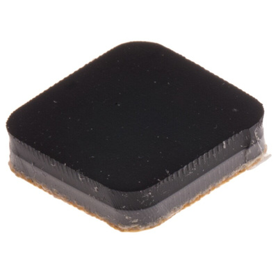 RS PRO Square Polymer Non Slip Pad 12.7mm width x 12.7mm length x 3mm height