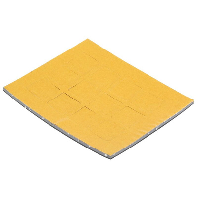 RS PRO Square Polymer Non Slip Pad 20.5mm width x 20.5mm length x 3mm height