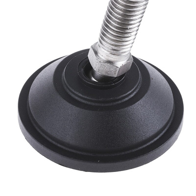 Nu-Tech Engineering M12 PA Reinforced Nylon Adjustable Foot, 600kg Static Load Capacity 10° Tilt Angle