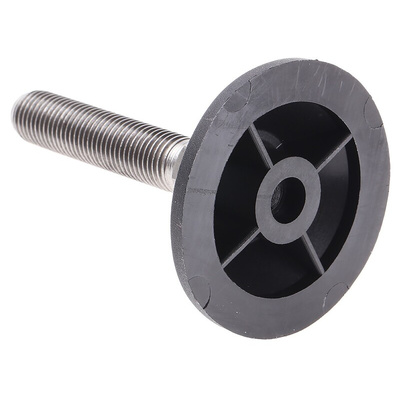 Nu-Tech Engineering M16 PA Reinforced Nylon Adjustable Foot, 1500kg Static Load Capacity 10° Tilt Angle