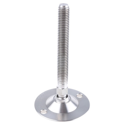 Nu-Tech Engineering M10 Stainless Steel Adjustable Foot, 500kg Static Load Capacity 10° Tilt Angle