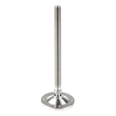 Nu-Tech Engineering M12 Stainless Steel Adjustable Foot, 1250kg Static Load Capacity 10° Tilt Angle