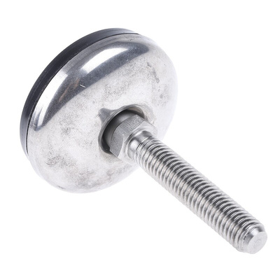 Nu-Tech Engineering M10 Stainless Steel Adjustable Foot, 350kg Static Load Capacity 3.5° Tilt Angle