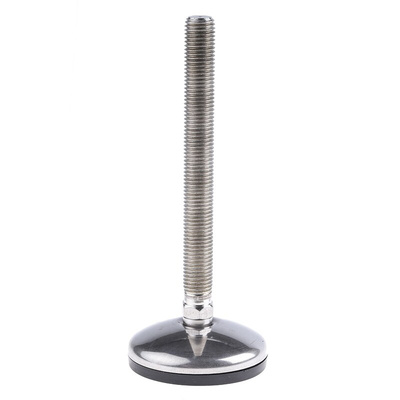 Nu-Tech Engineering M16 Stainless Steel Adjustable Foot, 750kg Static Load Capacity 3.5° Tilt Angle