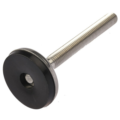Nu-Tech Engineering M12 Stainless Steel Adjustable Foot, 350kg Static Load Capacity 3.5° Tilt Angle