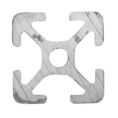 RS PRO Silver Aluminium Profile Strut, 20 x 20 mm, 5mm Groove, 1000mm Length