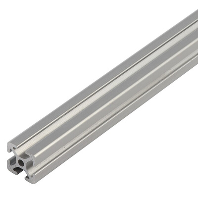 RS PRO Silver Aluminium Profile Strut, 20 x 20 mm, 5mm Groove, 1000mm Length
