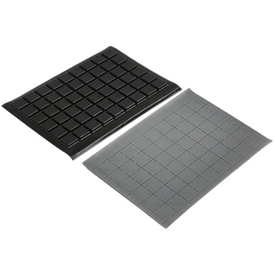 3M Tapered Square PUR Self Adhesive Feet, 10.4mm diameter 10.4mm width x 10.4mm length x 2.5mm height