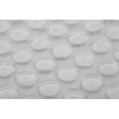 3M Cylindrical PUR Self Adhesive Feet, 12.7mm diameter 12.7mm width x 3.5mm length x 3.5mm height