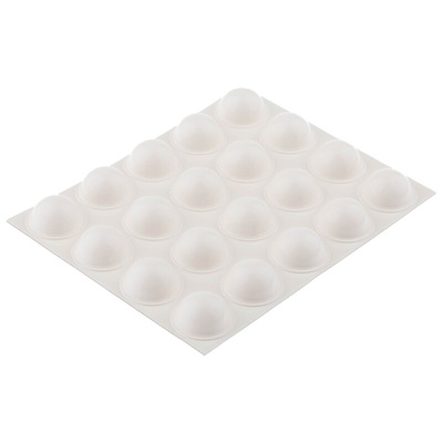 3M Hemispherical PUR Self Adhesive Feet, 16mm diameter x 7.9mm height
