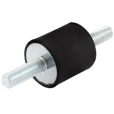 RS PRO M10 Anti Vibration Mount, Male to Male Bobbin with 142.3kg Compression Load