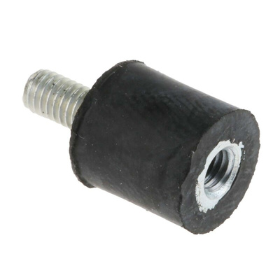 RS PRO M3 Anti Vibration Mount, Male to Female Bobbin with 5.28kg Compression Load