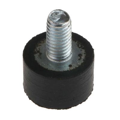 RS PRO M3 Anti Vibration Mount, Male Buffer Foot with 5.5kg Compression Load