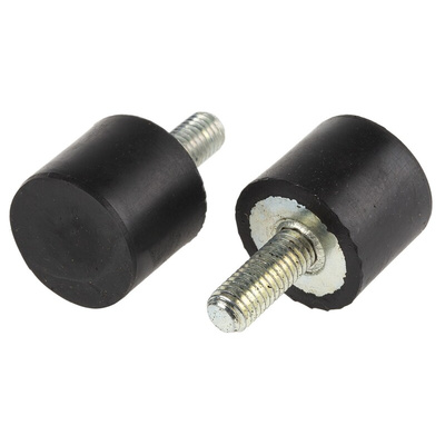 RS PRO M8 Anti Vibration Mount, Male Buffer Foot with 36.8kg Compression Load