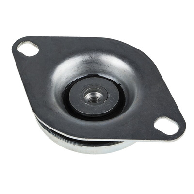 RS PRO Round M12 Anti Vibration Mount with 450kg Compression Load