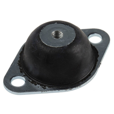 RS PRO Round M6 Anti Vibration Mount with 9kg Compression Load