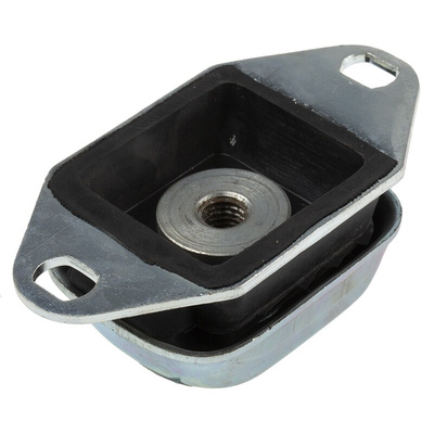 RS PRO Rectangular M12 Anti Vibration Mount, Marine Mount with 65kg Compression Load