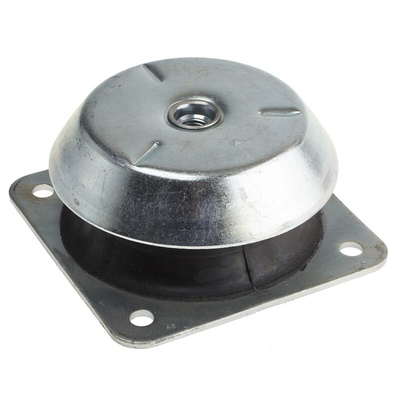 RS PRO Round M20 Anti Vibration Mount, Marine Mount with 900kg Compression Load