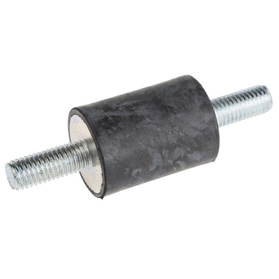 RS PRO M10 Anti Vibration Mount, Male to Male Bobbin with 46.6kg Compression Load