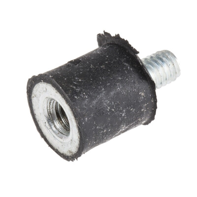 RS PRO M4 Anti Vibration Mount, Male to Female Bobbin with 5.5kg Compression Load