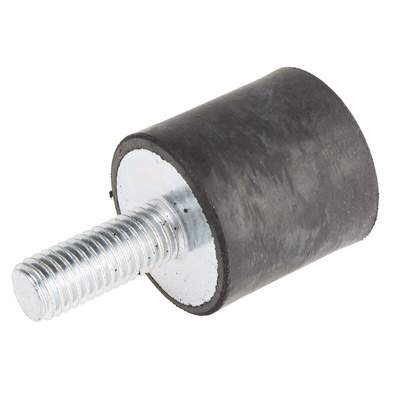 RS PRO M10 Anti Vibration Mount, Male to Female Bobbin with 27.28kg Compression Load