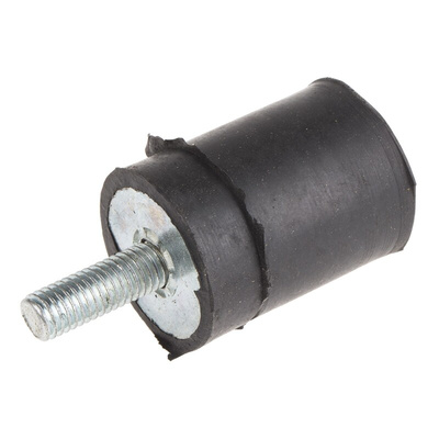 RS PRO M8 Anti Vibration Mount, Male to Female Bobbin with 25.63kg Compression Load