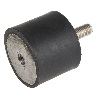 RS PRO M10 Anti Vibration Mount, Male to Female Bobbin with 160.6kg Compression Load