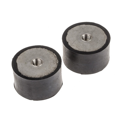 RS PRO M10 Anti Vibration Mount, Female Buffer Foot with 194.58kg Compression Load