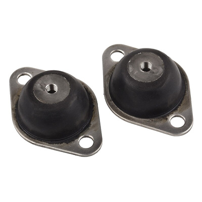 RS PRO Square M6 Anti Vibration Mount with 9kg Compression Load