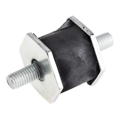 RS PRO Hexagonal M8 Anti Vibration Mount with 30kg Compression Load