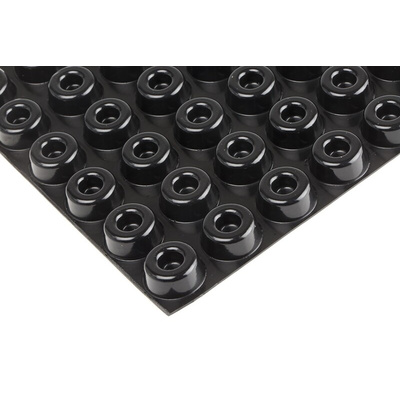 RS PRO Circular PUR Self Adhesive Feet, 22.3mm diameter x 10.2mm height