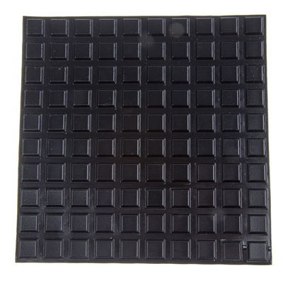RS PRO Square PUR Self Adhesive Feet, 12.7mm diameter x 3mm height