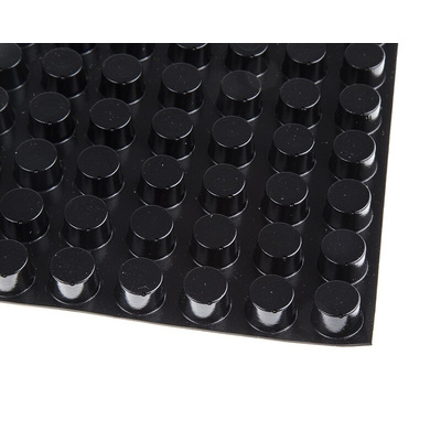 RS PRO Cylindrical PUR Self Adhesive Feet, 16.5mm diameter x 10.2mm height
