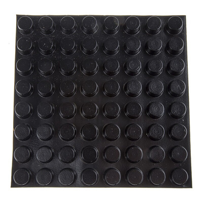 RS PRO Cylindrical PUR Self Adhesive Feet, 16.5mm diameter x 10.2mm height