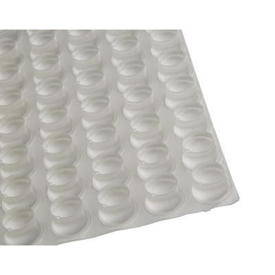 RS PRO Cylindrical PUR Self Adhesive Feet, 16.5mm diameter x 10.2mm height