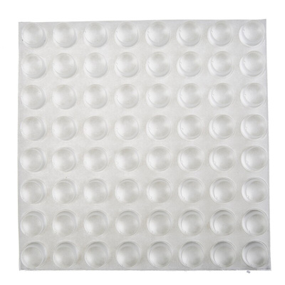 RS PRO Cylindrical PUR Self Adhesive Feet, 16.5mm diameter x 10.2mm height
