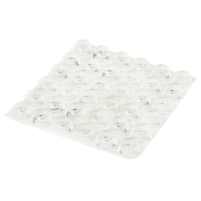 RS PRO Circular PUR Self Adhesive Feet, 22.3mm diameter x 10.2mm height